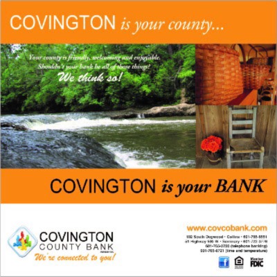 Text - Covington is your county, Covington is your bank.